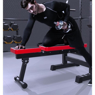 Ghế Tập Tạ, Ghế Tập Gym có Giá Đỡ Tạ Cỡ Đại Tiêu Chuẩn Phòng GYM Tại Nhà ( Không Kèm Đòn Tạ Và Bánh Tạ)