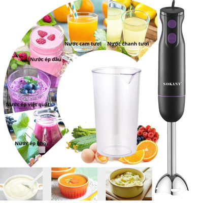 Máy xay cầm tay đa năng công suất 300W SOKANY SK-1705, xay nhuyễn mọi thực phẩm nhanh, tiện lợi, dễ dàng vệ sinh - HÀNG CHÍNH HÃNG