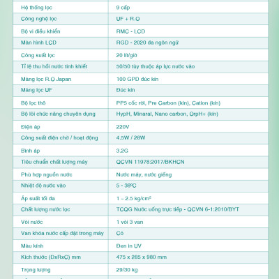 Máy Lọc Nước R.O Hydrogen Kiềm ROBOT RBs-9HA - Hàng Chính Hãng