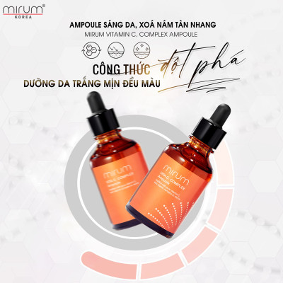 Tinh chất VITAMIN C sáng da, xóa nám và tàn nhang Ampoule Vitamin C Mirum 50ml