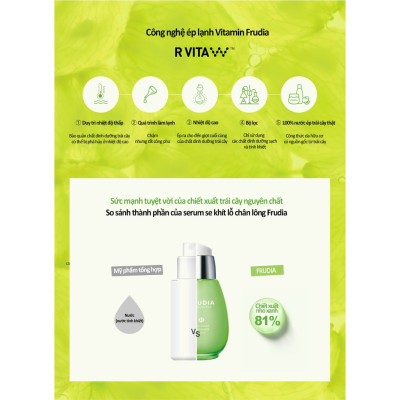 Serum Dưỡng Ẩm Se Khít Lỗ Chân Lông Chiết Xuất Nho Xanh Frudia Green Grape Pore Control Serum 50g