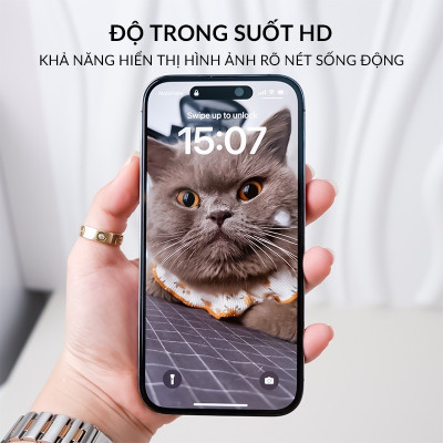 Miến dán kính cường lực khung tự dán màn hình cho iPhone 17 Pro Max / 17 Pro / 16 Pro Max / 15 Pro Max hiệu ANANK AGC 2.5D -  Mỏng 0.25mm, vát 2.5D, Trong Suốt Chuẩn HD, Công nghệ AR300 chống vân dầu - Hàng nhập khẩu