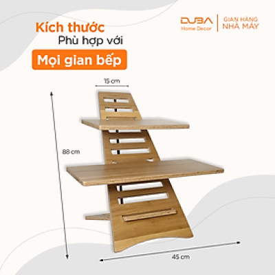 Kệ gỗ kê laptop chuẩn xuất khẩu Mỹ - Hàng chính hãng DUBA 