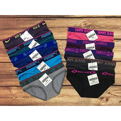 Combo 5 quần lót nữ cotton lưng chữ 268 – Mềm mại, thoáng mát, co giãn thoải mái