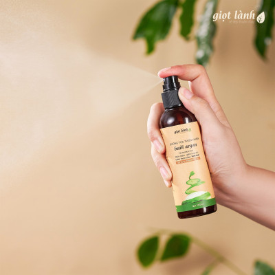 Xịt bưởi hỗ trợ mọc tóc, xịt dưỡng tóc giúp hỗ trợ kích mọc, giảm gãy rụng, thơm tóc Giọt Lành 100ml