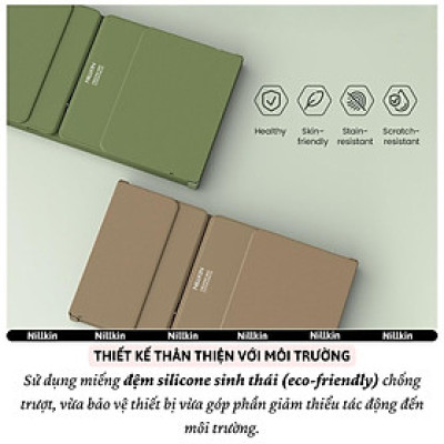 Bàn phím gấp gọn di động không dây bluetooth V5.2 tích hợp trackpad & phím số hiệu Nillkin Cube Pocket - Nhỏ gọn, mỏng nhẹ, phím tắt thông minh, hỗ trợ Androids & iOS, gõ thoải mái cho iPad cho iPhone, máy tính bảng, cho macbook, laptop - hàng nhập khẩu