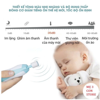 Bộ Máy Mài Dũa Cắt Móng Tay Đa Năng - An Toàn Cho Mẹ Và Bé, Thông Minh Tiện Dụng