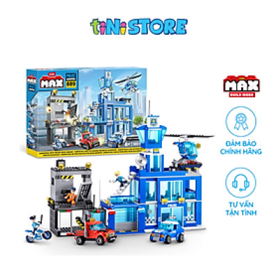 Đồ chơi lắp ráp trạm cảnh sát 889 mảnh Max Build More 83162