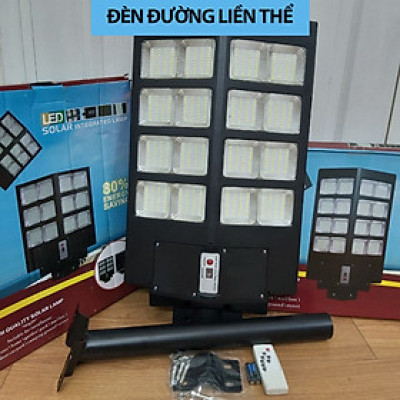 Đèn Đường Năng Lượng Mặt Trời Liền Thể 2 Cánh 500W 