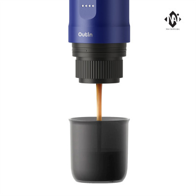 [Hàng chính hãng] Set máy pha cà phê điện cầm tay Outin Nano Portable Espresso Machine màu Ocean Blue (Phiên bản giới hạn)