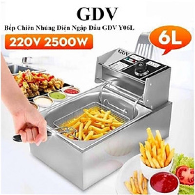 Bếp Chiên Nhúng Điện Ngập Dầu GDV Y06L (6 lít) - Hàng Chính Hãng