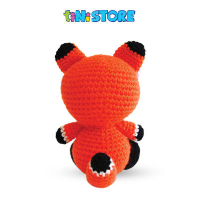 Cáo con cái cam ngồi - Bộ màu