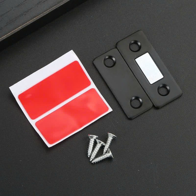 COMBO 2 Nam Châm Gắn Cánh Tủ, Giữ Cánh Cửa Có Lực Hút Mạnh - Giữ Chốt Cánh Tủ Quần Áo, Ngăn Kéo, Tủ Bếp Tiện Lợi, LOẠI THẲNG - MÀU BẠC