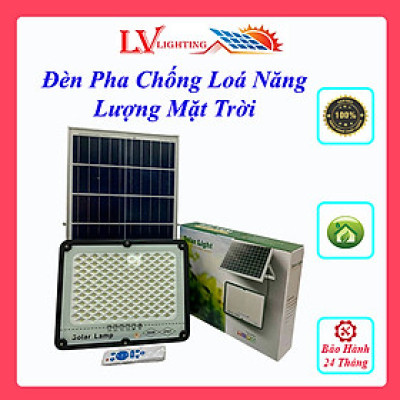 Đèn Năng Lượng Mặt Trời Chống Lóa 300W Vỏ Nhôm Nguyên Khối