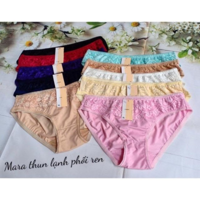 COMBO 10 QUẦN THUN LẠNH PHỐI REN giao nhiều màu