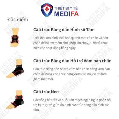 Băng Bảo Vệ Khớp Cổ Chân Vantelin Ankle Support size S