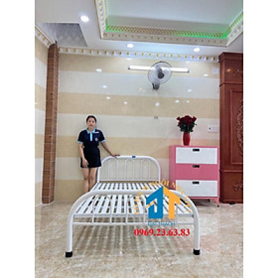Giường sắt kiểu đơn giản Đại Thành nhiều kích thước từ 1m đến 1m8