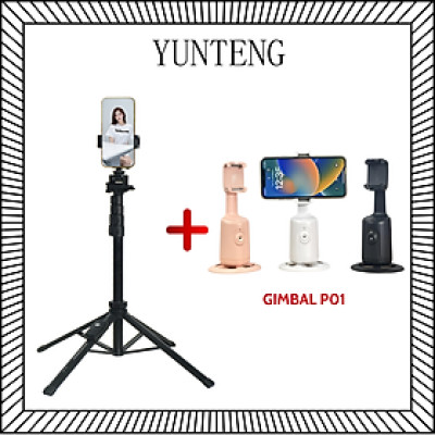 Combo Gậy Selfie Yunteng XC 90 và Gimbal P01 Xoay 360° Tự Động - Phụ Kiện Quay Vlog, Livestream - Hàng Chính Hãng
