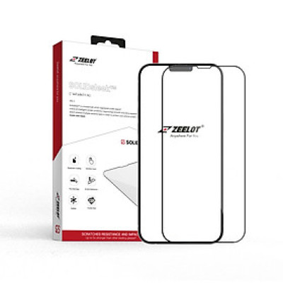 Miếng Dán Cường Lực ZEELOT SOLIDSLEEK Retina Clear cho iPhone 13 Pro Max / 13 Pro / 13 / 13 Mini_Hàng Chính Hãng