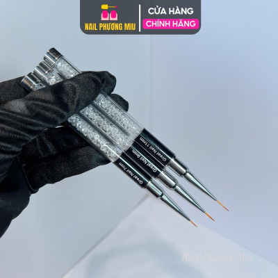 Cọ Nét Cán Đá Cao Cấp Great Nail Size 7mm, 9mm, 11mm B281, Cọ Vẽ Đường Nét Siêu Mảnh Làm Nail Trang Trí Móng