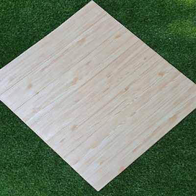 Bộ 5 Tấm Xốp Dán Tường Vân Gỗ Vàng Kem Cách Âm, Chống Va Đập, Bền Đẹp, Sang Trọng