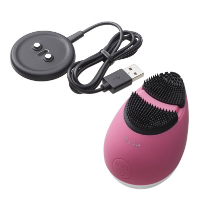 Máy rửa mặt YA-MAN Ltd. Myse nâng cơ công nghệ Ion và EMS (Đỏ)