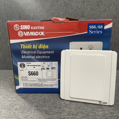 Mặt che trơn vuông Sino – S660