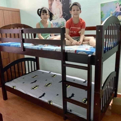 Giường 2 Tầng Casa (1m/1m) Gỗ Thông Tự Nhiên - Tiết Kiệm Diện Tích - Có Thể Tách Giường Tầng Thành 2 Giường Đơn