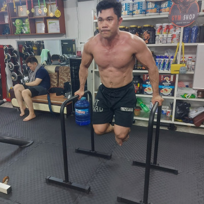 Xà kép mini, Parallettes size 2XL và 3XL (Cao 80cm, 90cm) chính hãng DAI NHAN, làm bằng thép, sơn tĩnh điện