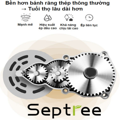 Máy ép dầu ăn thực vật, dùng trong gia đình. Thương hiệu Mỹ cao cấp Septree - X6. Hàng chính hãng