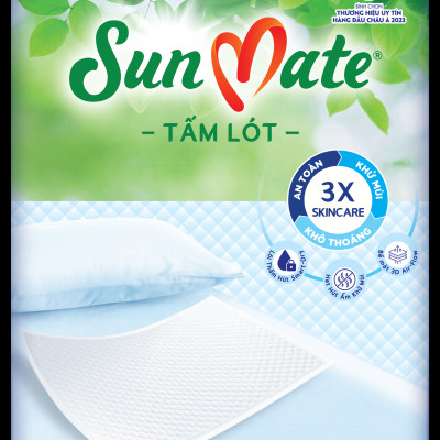 Combo 2 Tấm lót SunMate cải tiến mới 10 miếng (45 x 70cm)