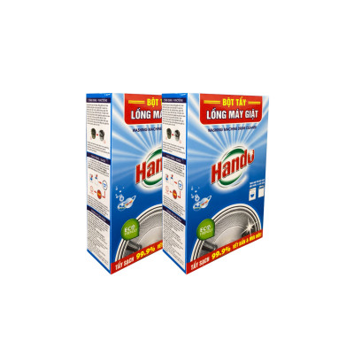 Combo 5 hộp 10 gói x100g bột tẩy lồng máy giặt Hando
