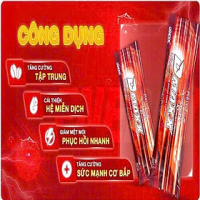 DMAXX thức uống bổ sung vitamin năng lượng không đường DAMODE 35 gói màu đỏ mỗi gói 2,2gr