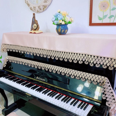 Khăn phủ đàn piano cơ đàn piano điện tử 88 phím phong cách Châu Âu cổ điển sang trọng chống bụi chống xước - Hàng chính hãng