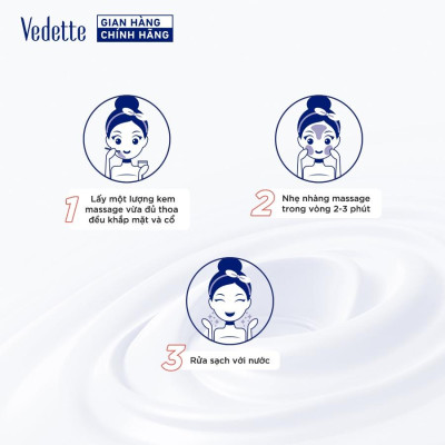 Kem Massage Vedette Olive 145ml