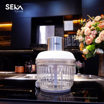 Máy xay thịt đa năng SEKA SK2287, 2 cối thủy tinh, thiết kế 4 - 6 lưỡi dao sắc bén, Công suất mạnh 500W  hàng nhập khẩu