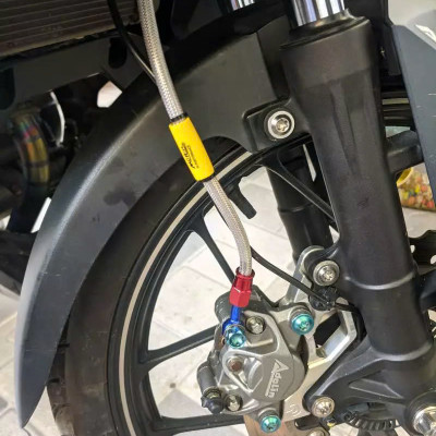 Dây dầu thắng trước Morin màu Xám Bạc gắn xe máy