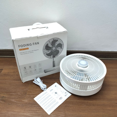 Quạt tích điện gấp gọn thông minh RoHS 10800mAh dùng tới 50h khiển từ xa xuất EU - Hàng chính hãng