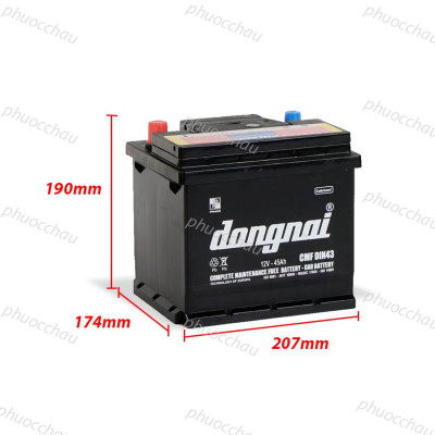 Ắc Quy Dong Nai CMF DIN43 (12V45Ah)