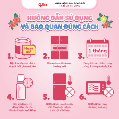 Sữa Bột Glico Icreo Balance Milk 0M 320g/Lon Cho Bé 0-12 tháng