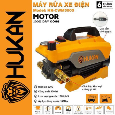 MÁY RỬA XE 3000W HK-CWM3000 HUKAN  - HÀNG CHÍNH HÃNG