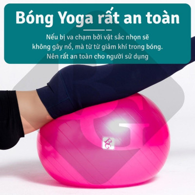 [KHÔNG KÈM BƠM] Bóng Tập Yoga 45cm-Bóng Tập Thể Hình- Hàng Cao Cấp Chính Hãng  (hàng nhập khẩu)