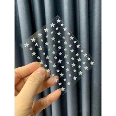 Sticker Nail Nhũ Bạc Flash Kim Tuyến, Nhiều Mẫu Bướm Sao Lung Linh, Làm Nail Siêu Sáng, Tạo Điểm Nhấn, Dễ Sử Dụng
