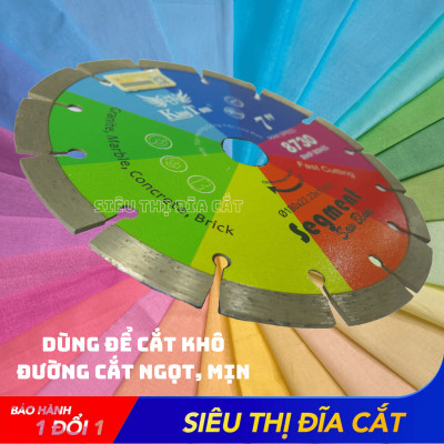 Lưỡi Cắt Gạch 180mm KingTom Sắc Màu Khô - Chuyên Bê Tông, Đá Hoa Cương