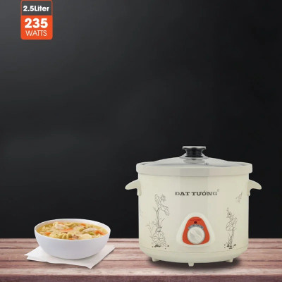 Nồi Kho Đa Năng Gốm / Sứ 2.5L Đạt Tường - DTSC2.5S ; DTSC2.5G - Hàng Chính Hãng - DTSC25S - Sứ