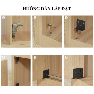 Bản Lề Trục Xoay KUNBE Cánh Gỗ Dạng Trục Xoay 360 Phù Hợp Lắp Đặt Cửa Tủ, Kệ, Nội Thất Tiện Lợi