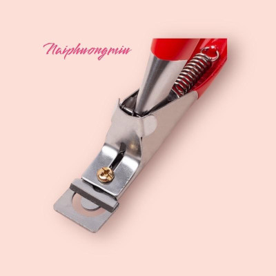 Kìm Cắt Móng Giả 12.5cm Tay Hồng, Thép Không Gỉ, Kìm Bấm Móng Giả Lực Bấm Mạnh, Làm Nail Chuyên Nghiệp Cho Salon Nữ Women