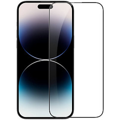 Miếng dán kính cường lực full  3D cho iPhone 14 Pro Max (6.7 inch) hiệu Nillkin Amazing CP+ Pro (Phủ Nano, vát cạnh 2.5D, mỏng 0.33mm) - hàng nhập khẩu