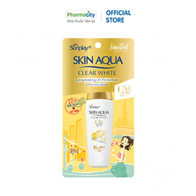 Kem chống nắng dưỡng da trắng mượt Sunplay Skin Aqua Clear White (25g)