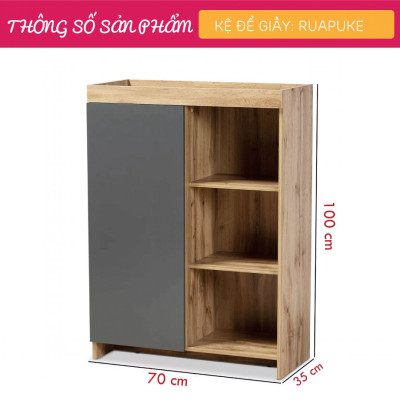 Tủ giày gỗ công nghiệp thiết kế đẹp hiện đại  SMLIFE Ruapuke